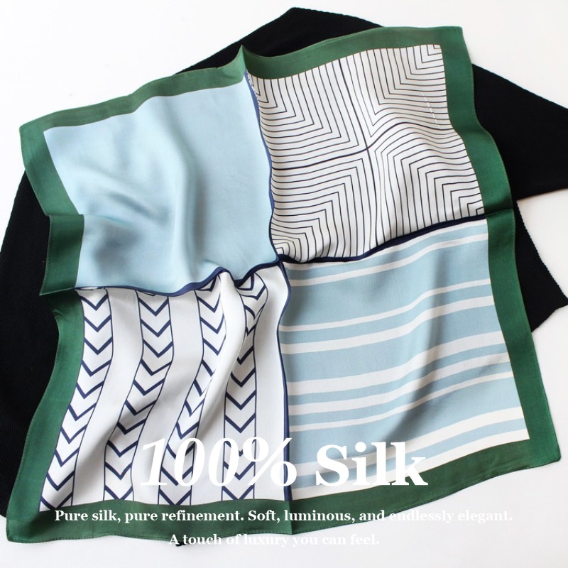 Vintage Fashion Hijab - Yeni 53 cm 100% Dut ipek