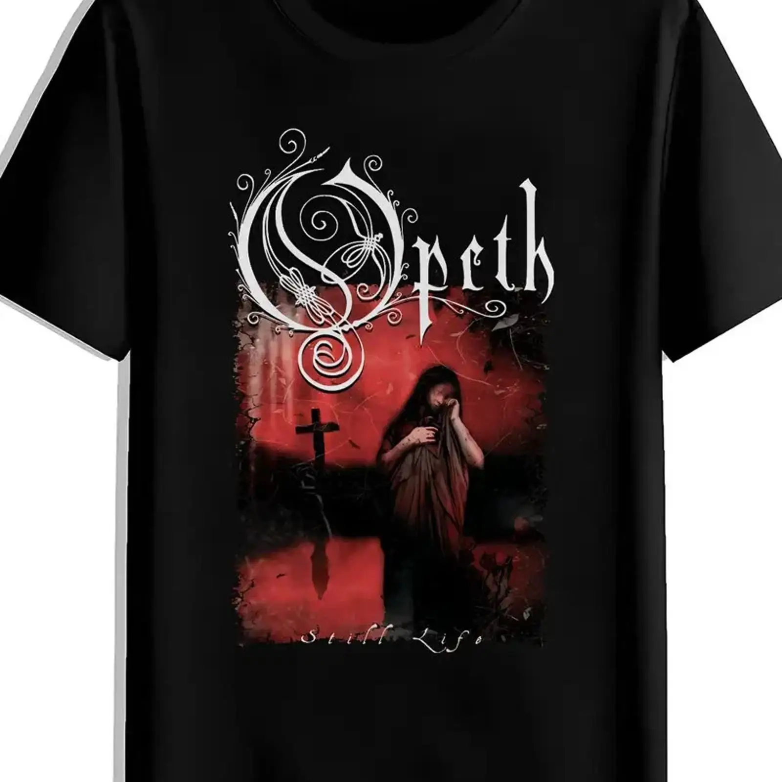 Vintage Fashion Icons - Erkek Siyah Opeth'den Esinlenen Gotik Rock