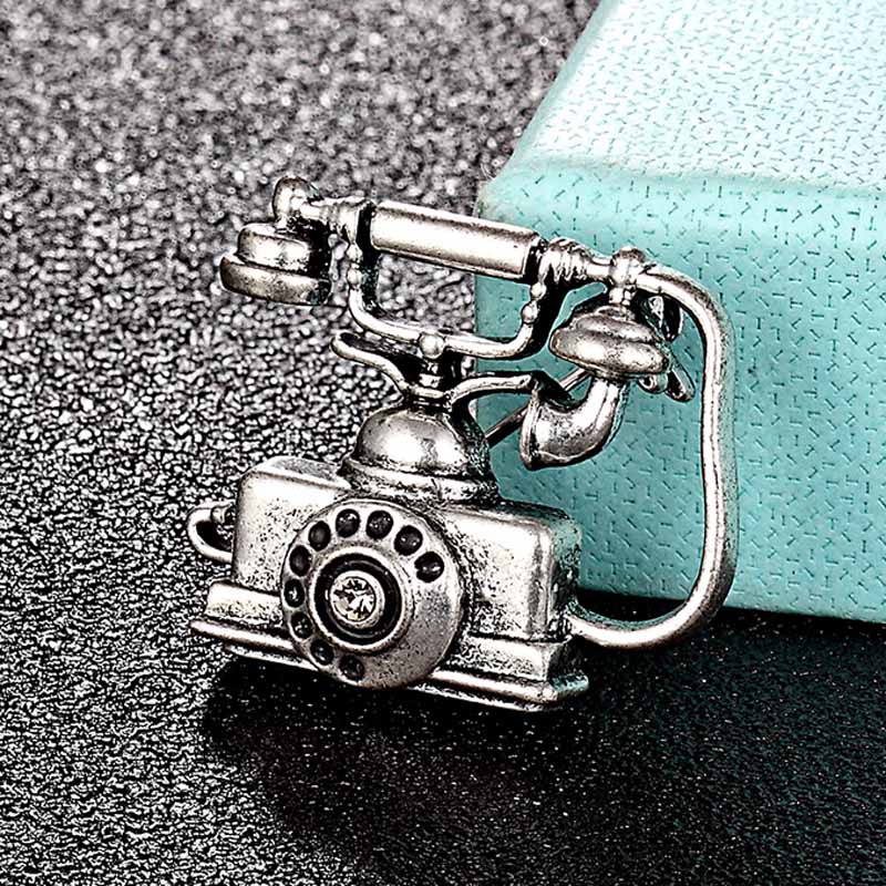 Vintage Fashion Hijab - Zlxgirl lüks antika gümüş vintage telefon