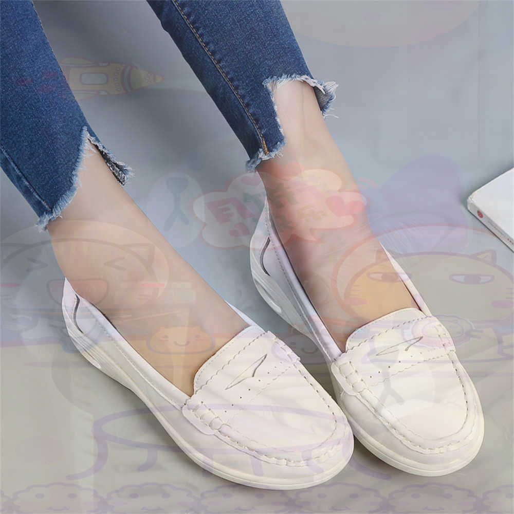 Vintage Fashion Resale - Yumuşak Slip-on Bayan Büyük Boy Ayakkabı