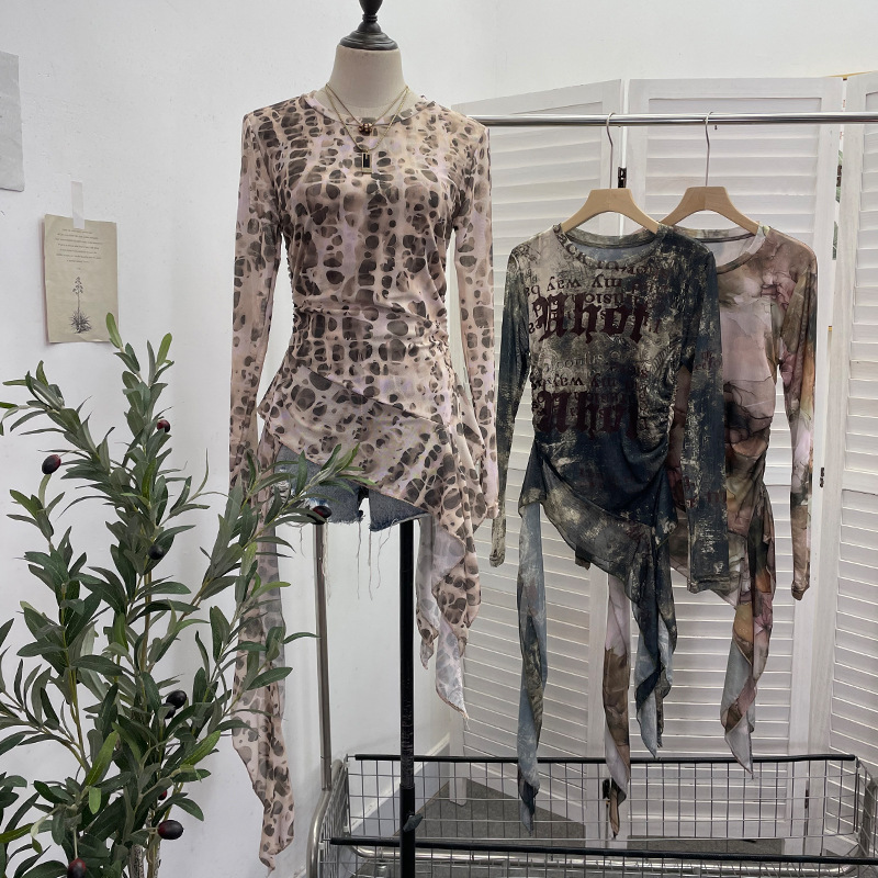 ISAROSE Y2K Örgü T-shirt Kadın - Tie Dye Shirt Vintage incelemesi ve fiyatı