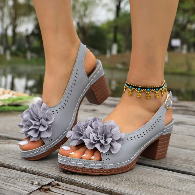 Vintage Çiçek Desenli Peep Toe - Vintage Fashion Heels incelemesi ve fiyatı