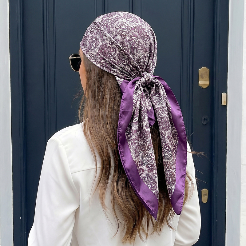 Vintage Saten Kare Eşarp Boho  - Vintage Fashion Hijab incelemesi ve fiyatı