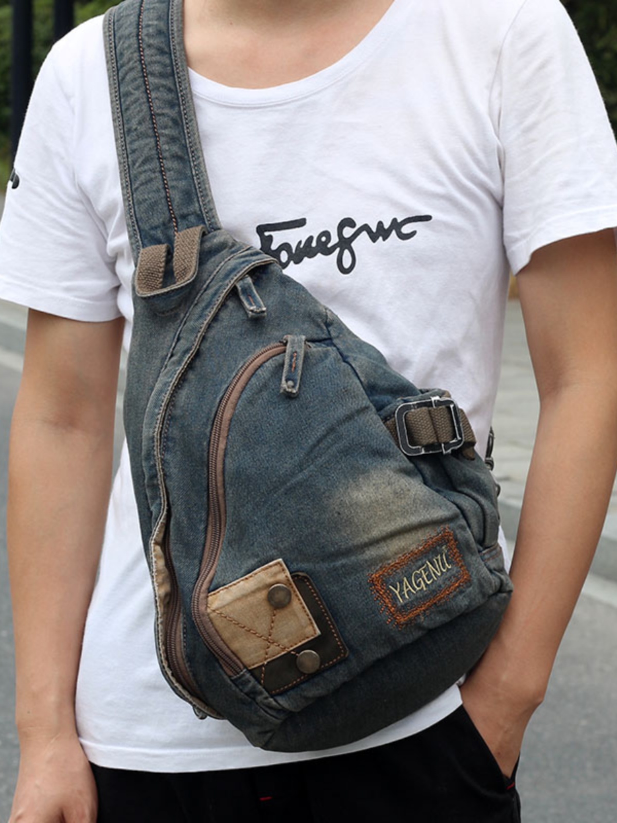 Retro Denim Crossbody Çanta Un - Vintage Fashion Model incelemesi ve fiyatı