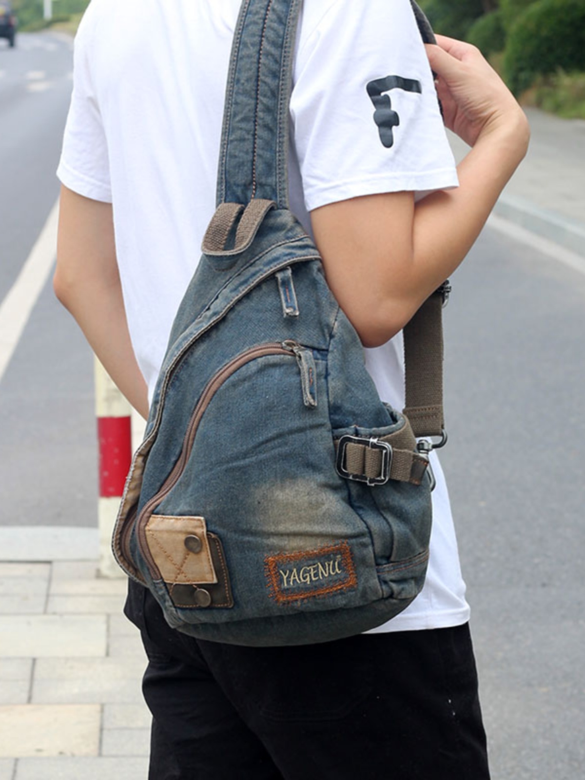 Retro Denim Crossbody Çanta Un - Vintage Fashion Model incelemesi ve fiyatı