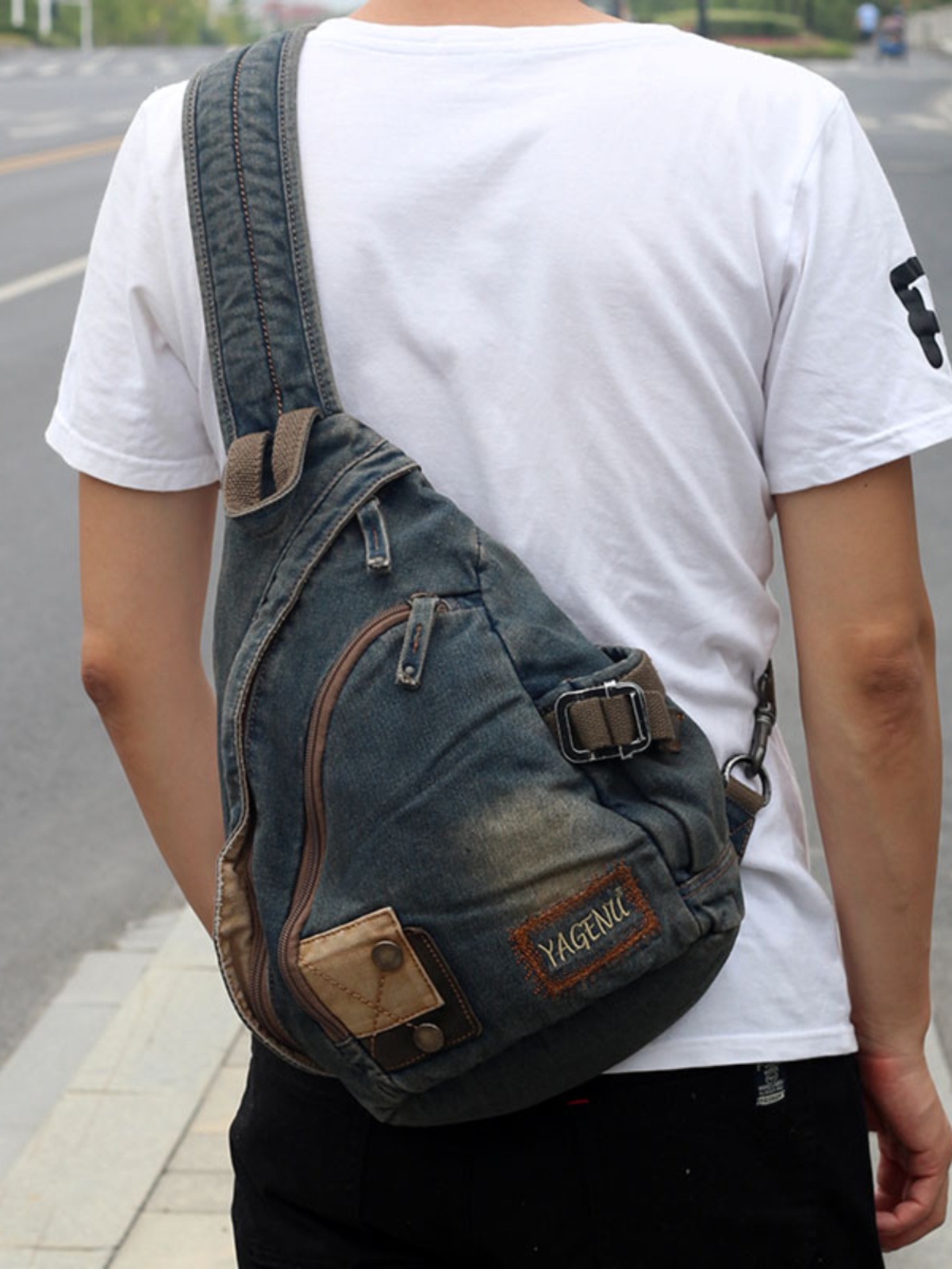 Retro Denim Crossbody Çanta Un - Vintage Fashion Model incelemesi ve fiyatı