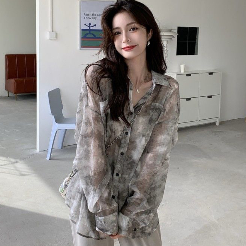 Batik Gömlek Kadın Gevşek Güne - Tie Dye Shirt Vintage incelemesi ve fiyatı