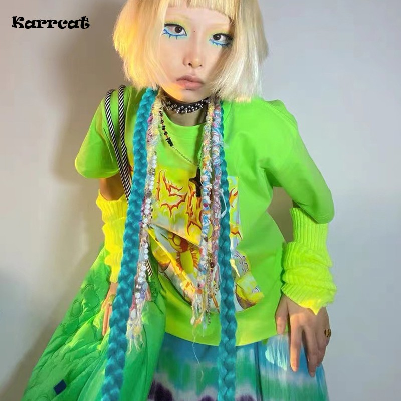 Karrcat Y2k estetik T-shirt 20 - Tie Dye Shirt Vintage incelemesi ve fiyatı
