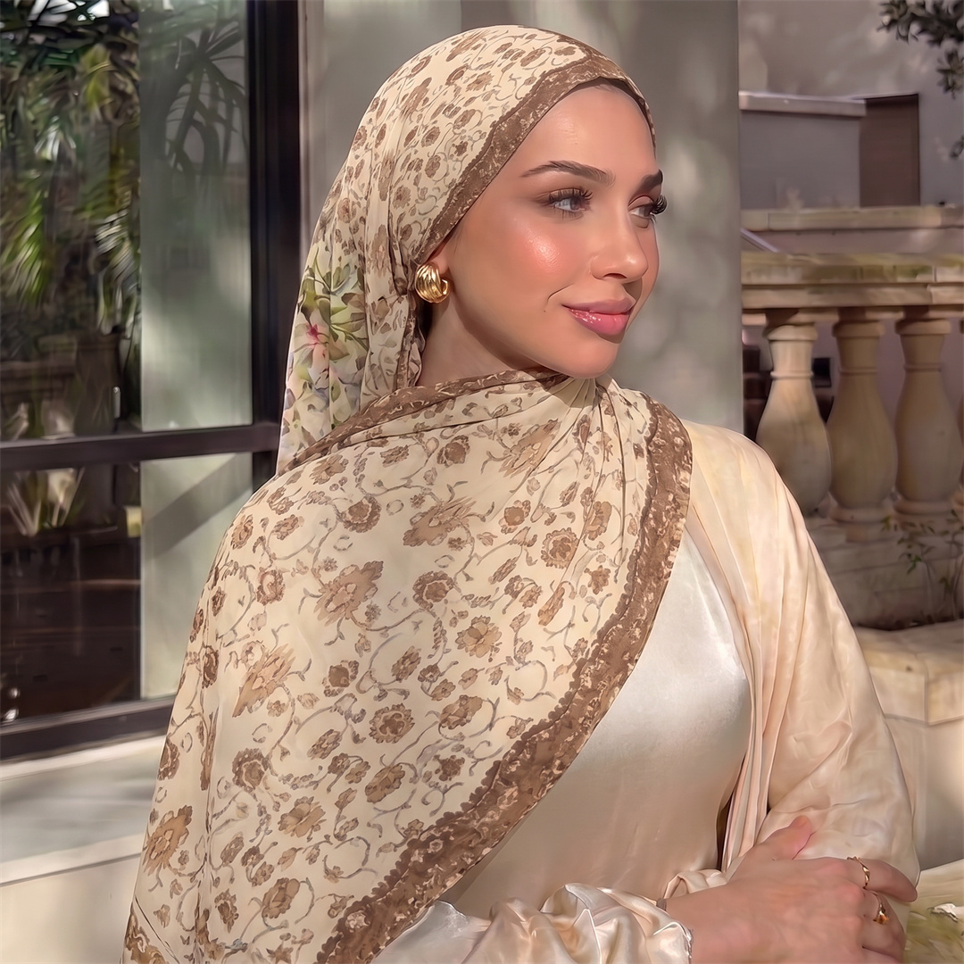 Vintage Çiçek Baskılı Hicab Yu - Vintage Fashion Hijab incelemesi ve fiyatı