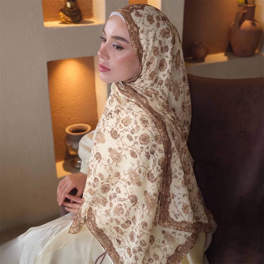 Vintage Çiçek Baskılı Hicab Yu - Vintage Fashion Hijab incelemesi ve fiyatı